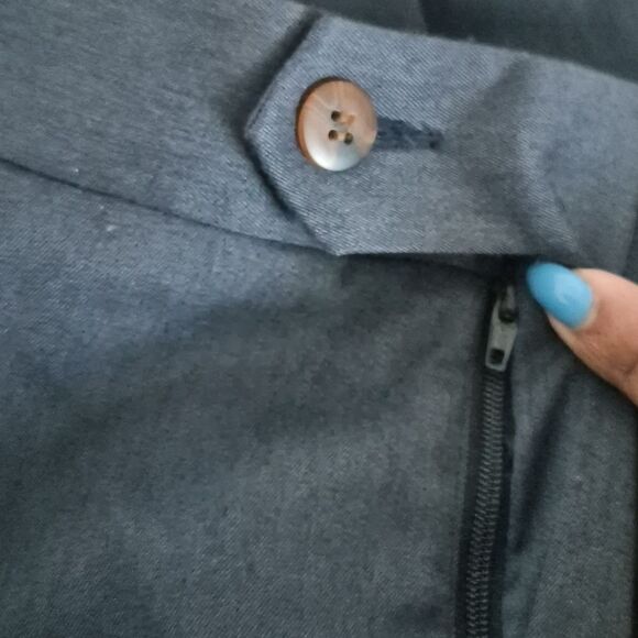 Men's Classic Navy Blue Pants - Picture 4 of 16